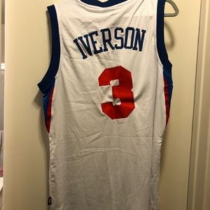 Sixers Iverson Jersey size large
